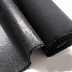 Rotolo 25 mt interfodera termoadesiva nero