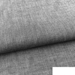 Tessuto chambray nero