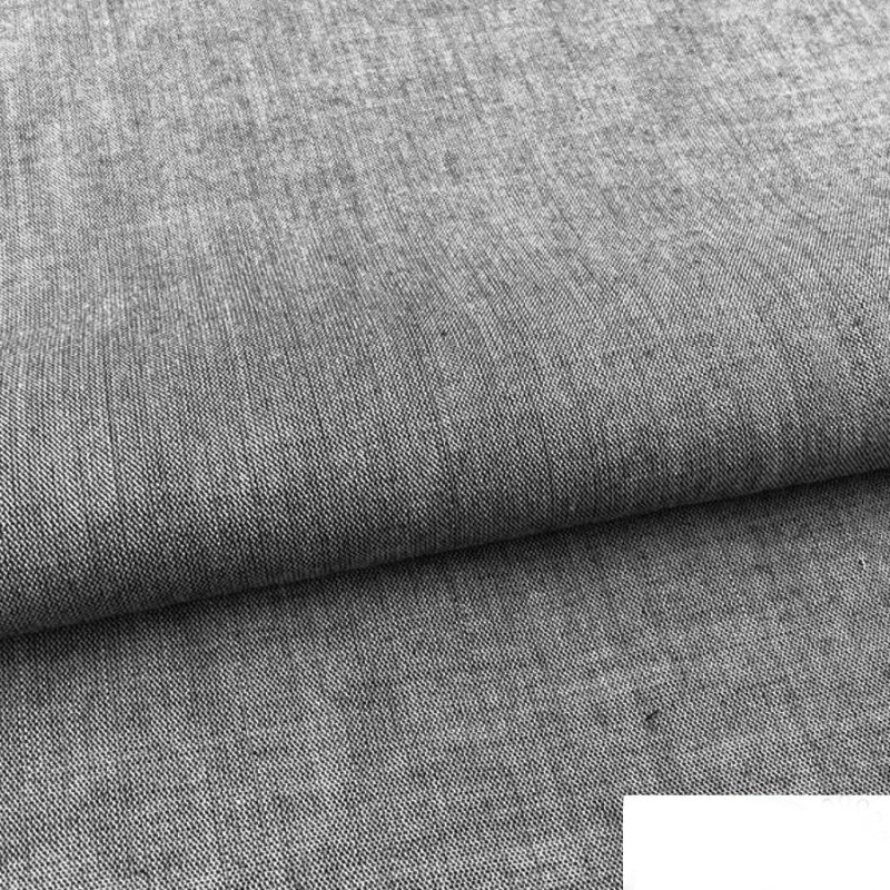 Tessuto chambray nero