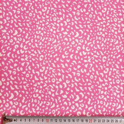 Lycra stampata leopardo rosa