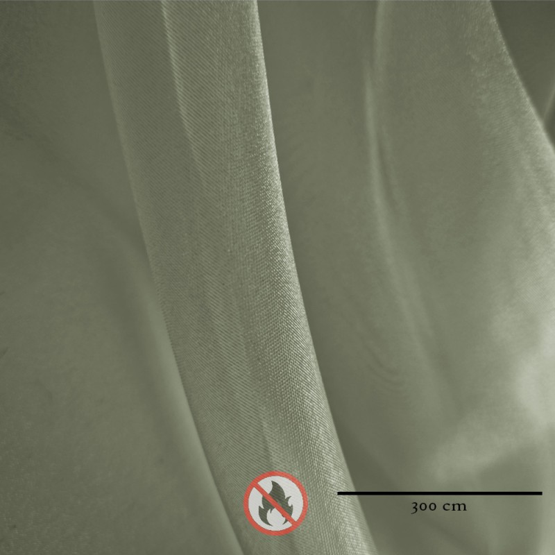 Organza ignifuga a doppia larghezza argento