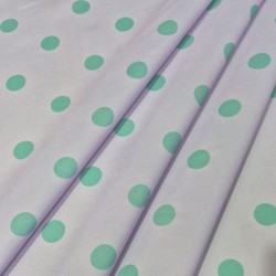 ►Tessuto a pois colorati al metro | Acquista tessuto stampato flamenco