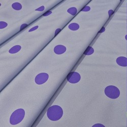 ►Tessuto a pois colorati al metro | Acquista tessuto stampato flamenco