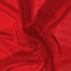 【 Tulle lycra paillettes per metro 】Nero, pelle..
