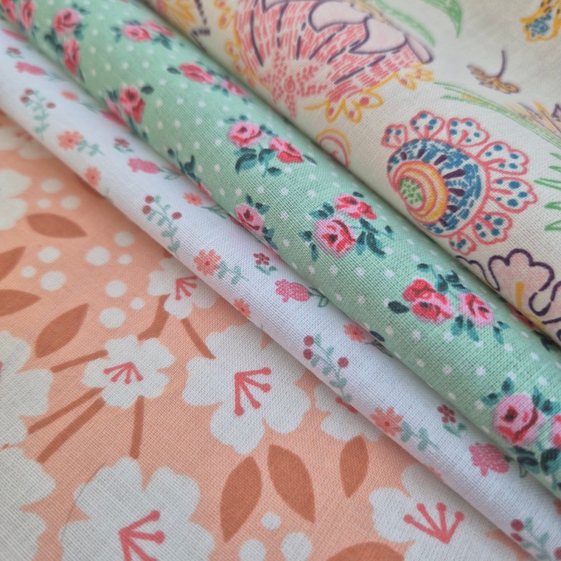 ► COTONE FLOREALE | ❤ | tessuti stampati