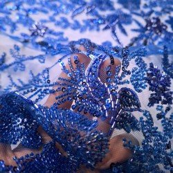 【  Tulle ricamato floreale al metro | principesse, comunioni, eventi 】