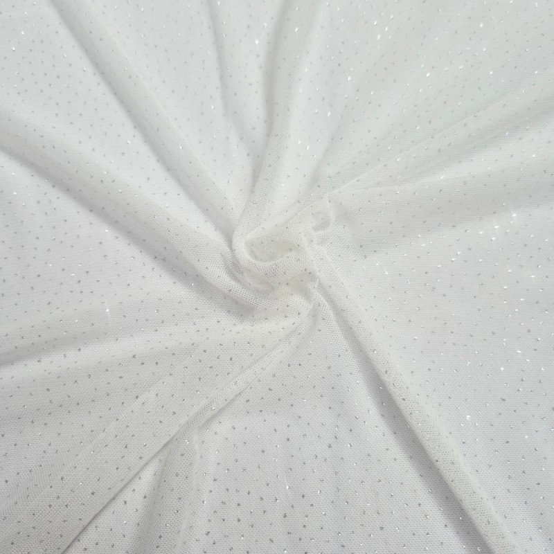 【 Tulle lycra paillettes  light per metro 】
