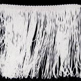 Grande frange 20 cm blanche