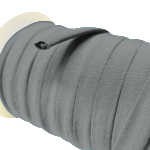 Nastro Spaghetti Cotone 10 mm grigio