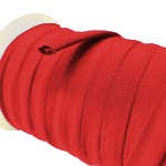 Nastro Spaghetti Cotone 10 mm rosso