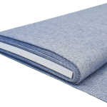 Rotolo Tela Olona Panama Melange blu denim