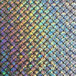 Lycra Monostretch Sirena Ologramma Argento