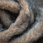 Pellicia volpe  camel con punte nere